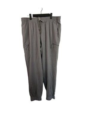 Avalanche Gray Elastic Waist Cargo Jogger Pants